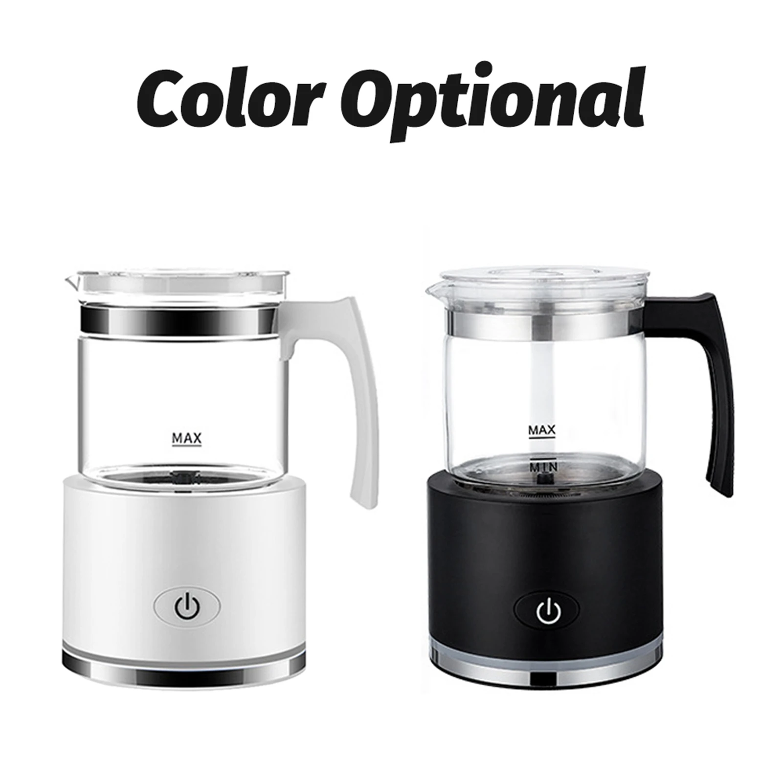 Съемный вспениватель молока 8,45 унции/250 мл Электрический вспениватель молока и пароварка с сенсорным управлением 600 Вт Бесшумная работа 2 в 1 горячий/холодный