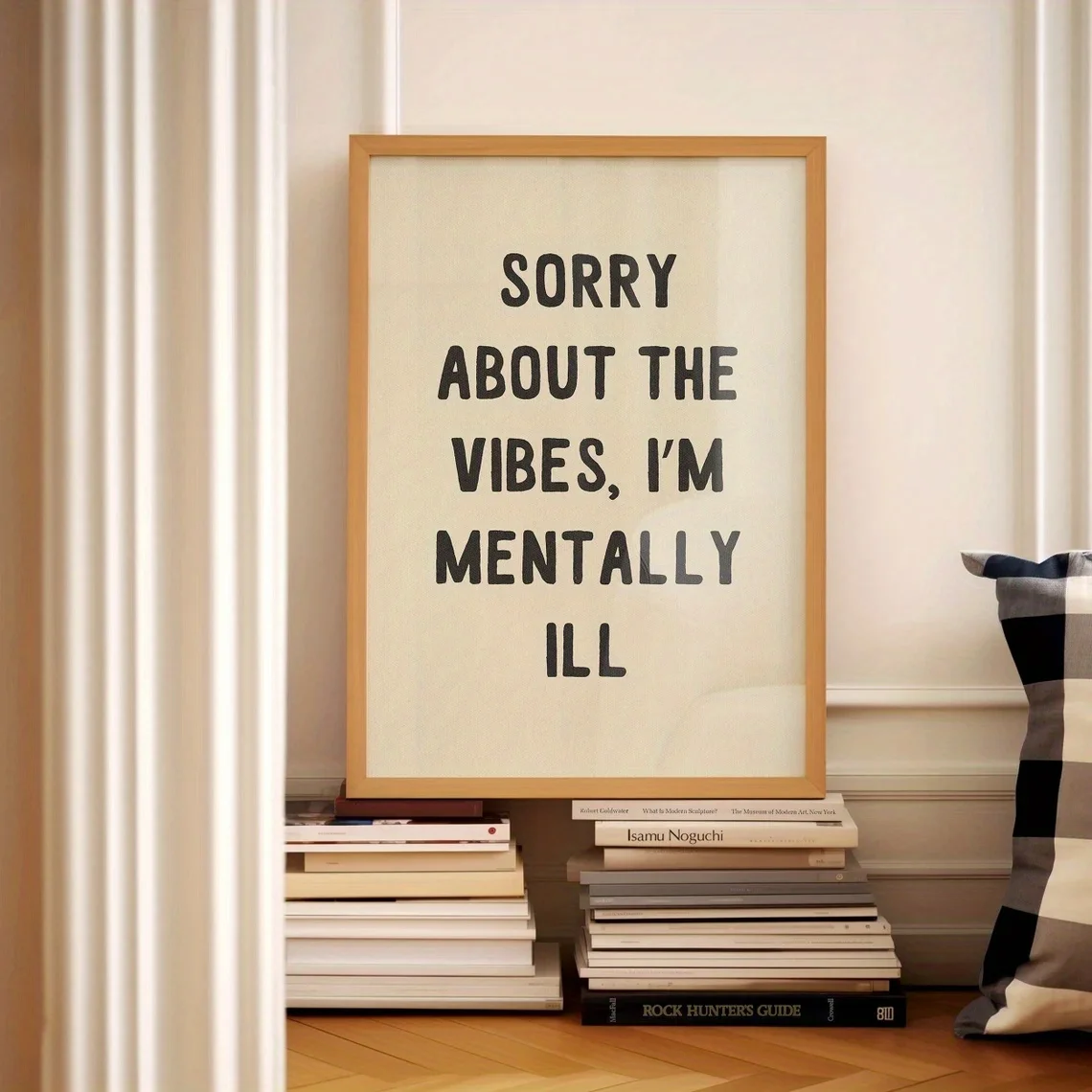 2D Flat, 1pc, Wall Art, Quote Poster, 