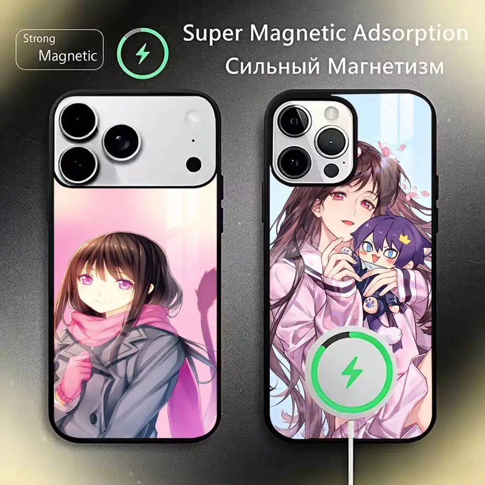 

Noragami Hiyori Iki Phone Case For iPhone17,16,15,14,13,12,11 Plus,Pro Magnetic with Magsafe Wireless Charging