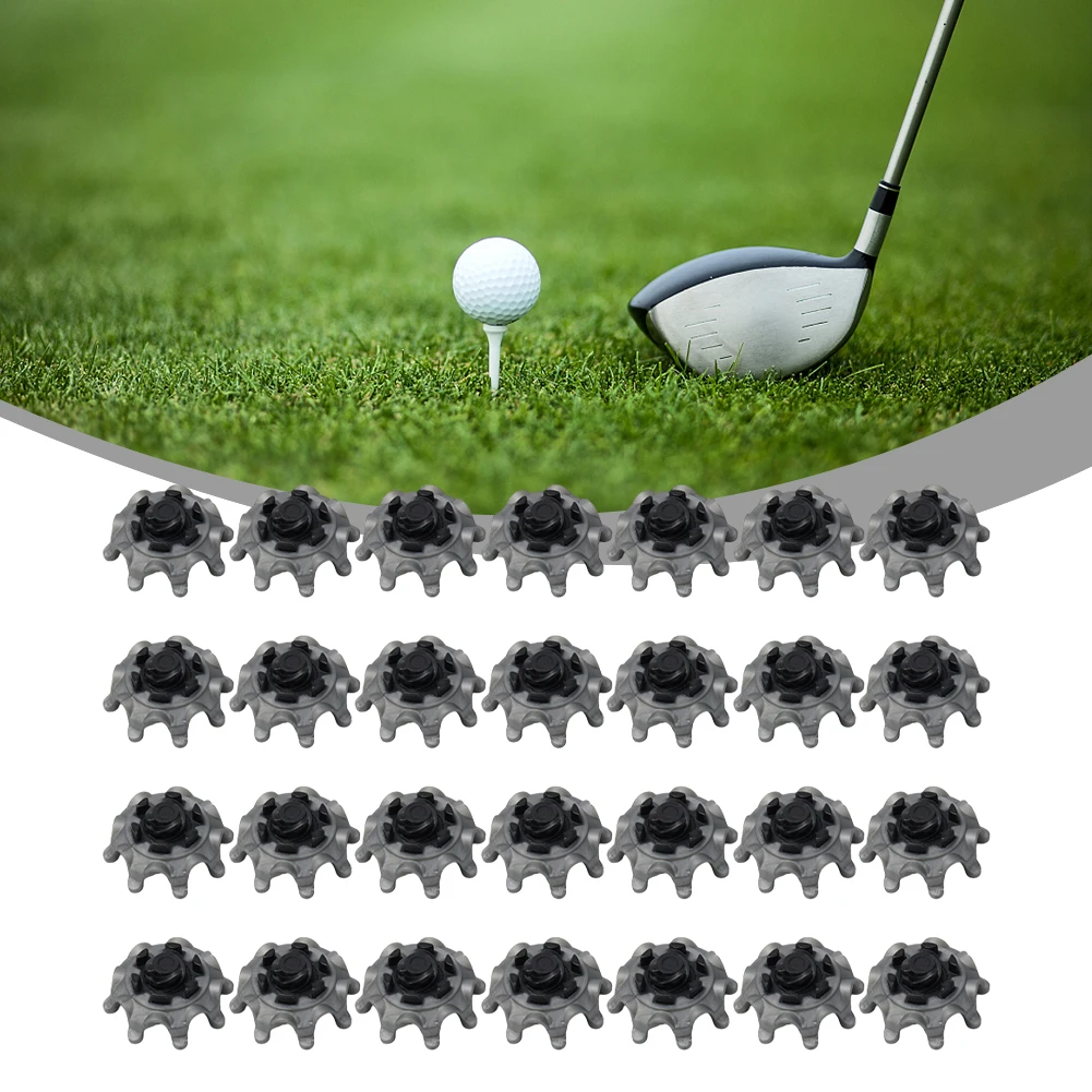 28pcs Golf Spikes For Men Strong Grip Replaceable Spikes Horizontal And Vertical Soft Spikes Suitable For TPR Golf Spikes