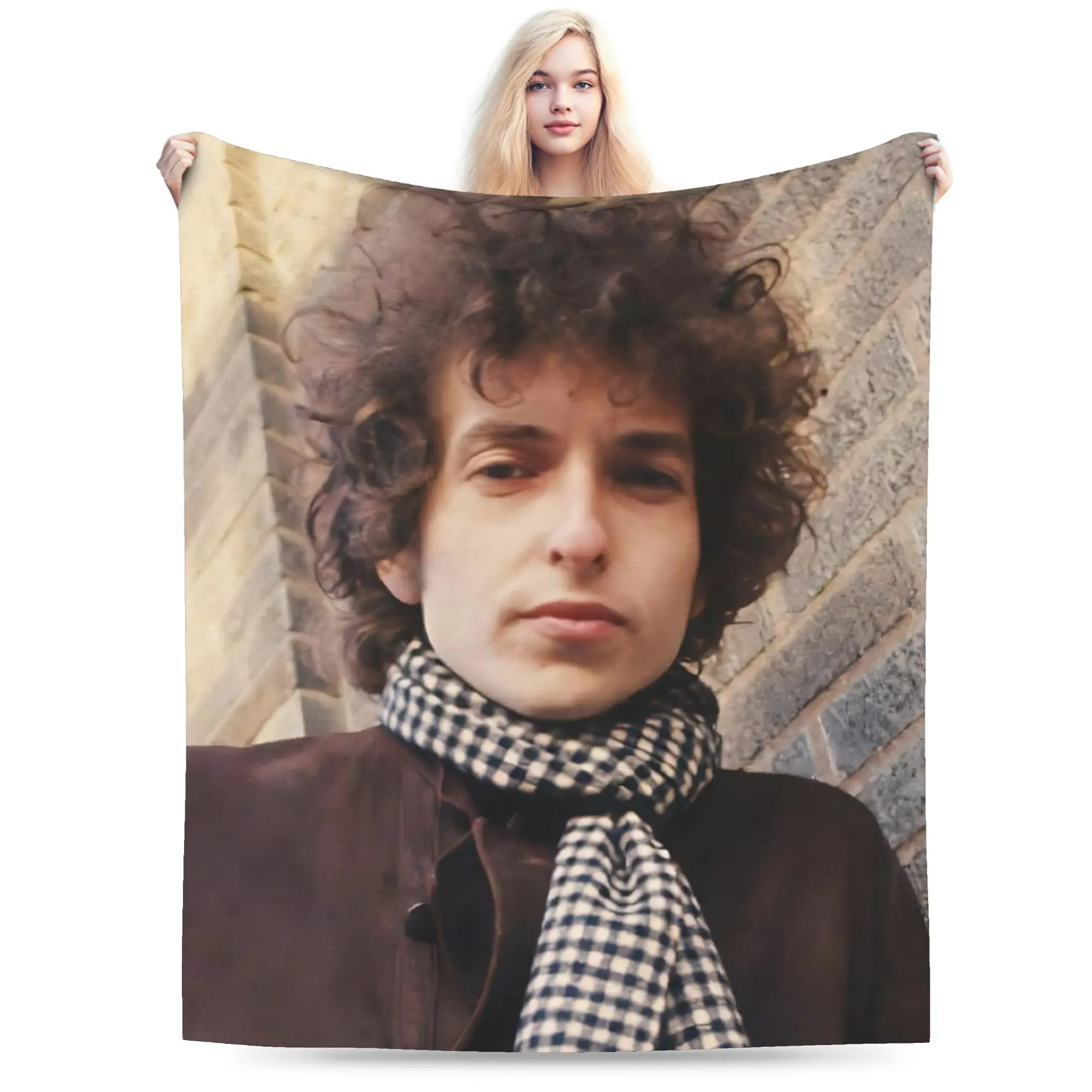 Bob Dylan Singer Accessories Blanket Super Soft Warm  Throw Blankets for Bed 50x60 Inches Multi-size Bedding Throws