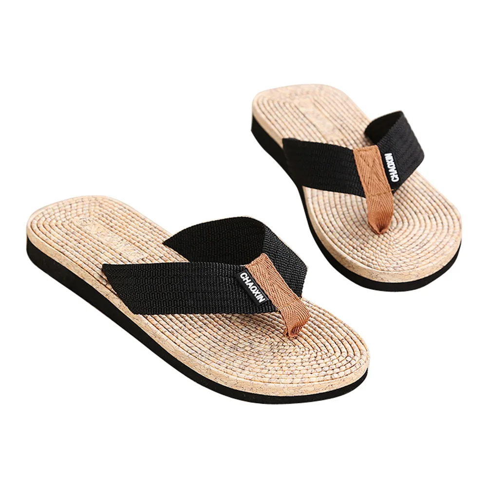 

AntiSlip ClipToe Slippers Men Beach Sandals Flop Summer Male FlatBottom Durable Comfortable LongWear Travel Daily Outdoor