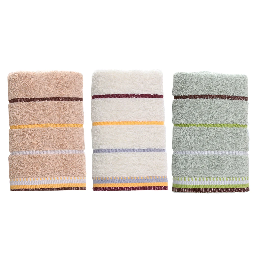 

3 PCS Pure Cotton Face Towel Household Bathroom Accessories Skin Friendly Towels Cleaning