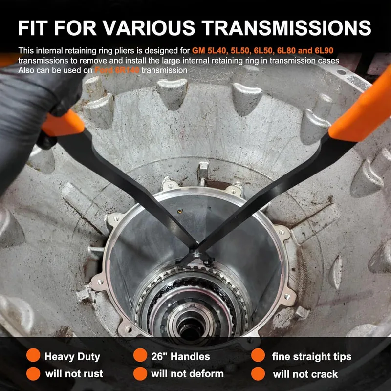 26" Internal Retaining Ring Pliers #1489 Snap Ring Tools Fit for GM 5L40, 5L50, 6L50, 6L80 and 6L90 Transmissions image 3