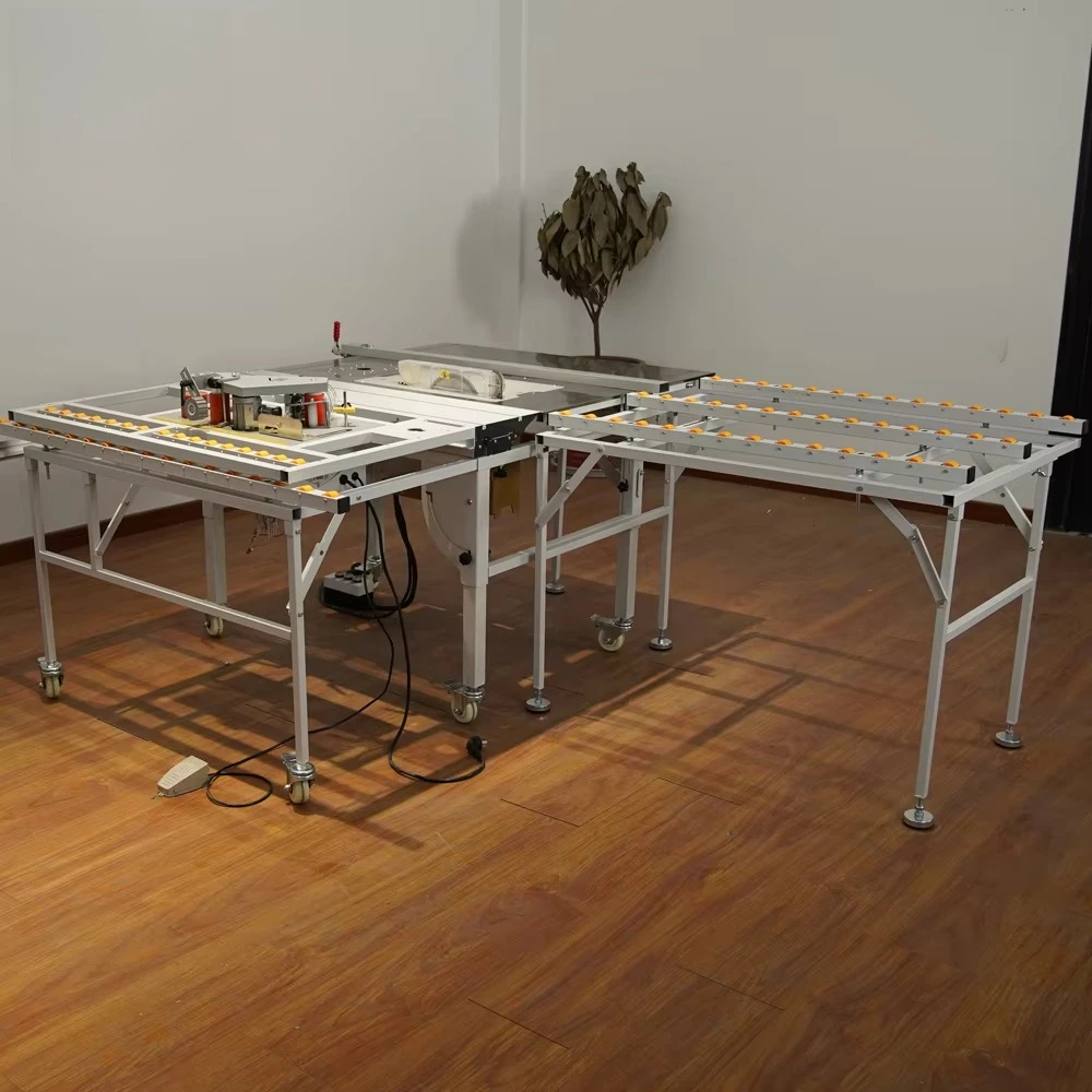 WJ480 Portable folding panel saw horizontal sliding table woodworking machine with motor for woodworking and sawing
