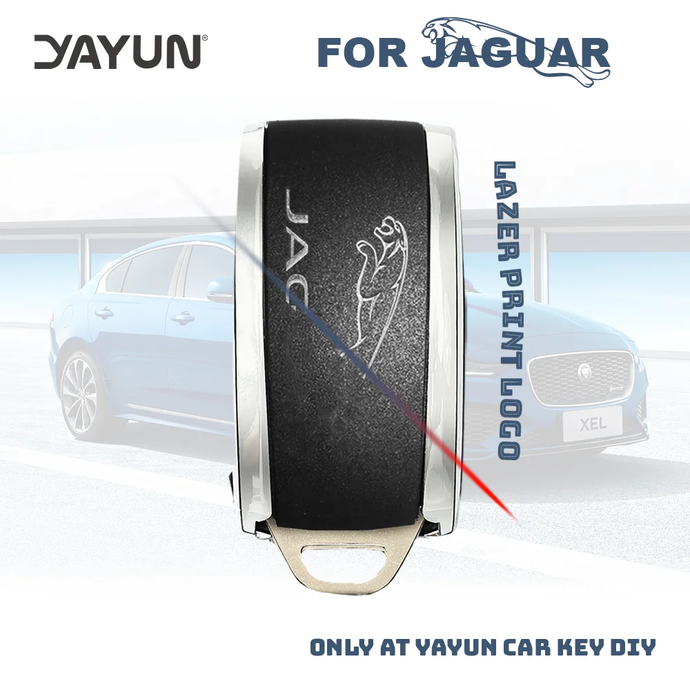 YAYUN 5 Buttons Smart Car Remote Key Fob Shell With Logo For Jaguar XF Fob 2007 - 2012 Housing Blanks Fob Case Cover Replaceme