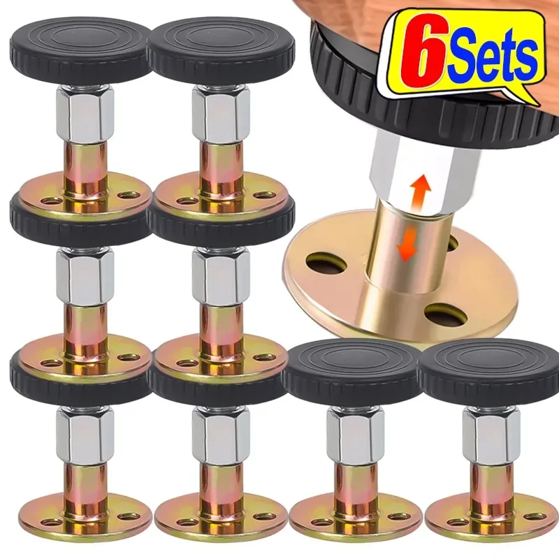 Adjustable Threaded Headboard Stoppers Self-Adhesive Behind Bed Frame Protector Bed Support Stabilizer Knocking Antishake Tool