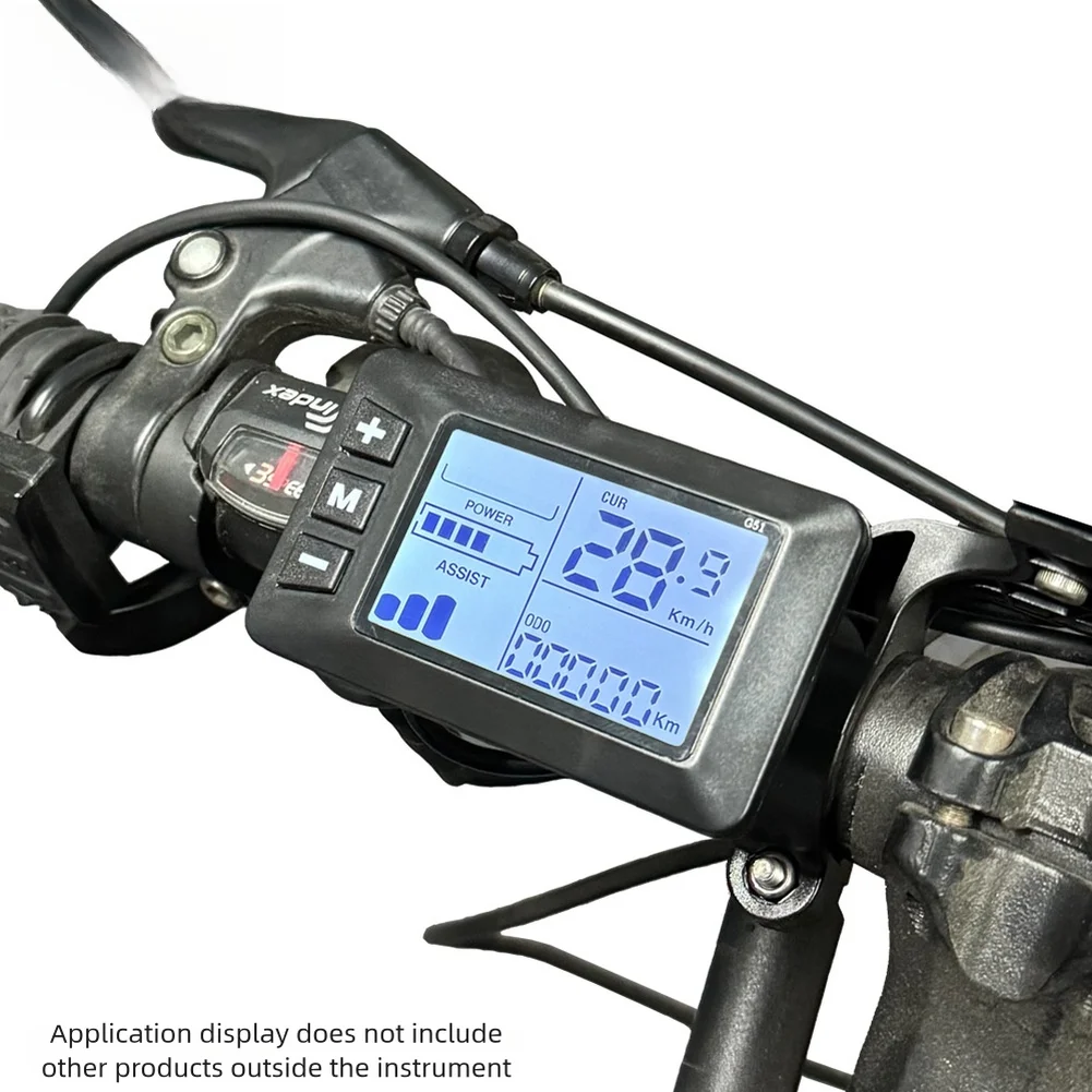 Licznik prędkości do hulajnogi elektrycznej, skutera elektrycznego, model G51, z 5-pinowym wodoodpornym złączem i wyświetlaczem LCD, do pojazdów 24V 36V 48V