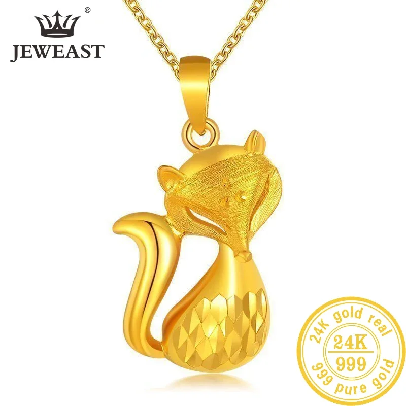 JLZB 24K Pure Gold Pendant Real AU 999 Solid Gold Charm  Beautiful  Trendy Classic Party Fine Jewelry Hot Sell New 2023