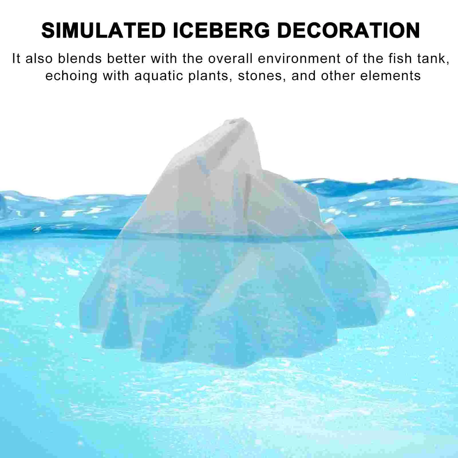 2 Pcs Freshwater Simulated Iceberg Decoration Tiny Floeberg Ornament Miniature Statue Bride