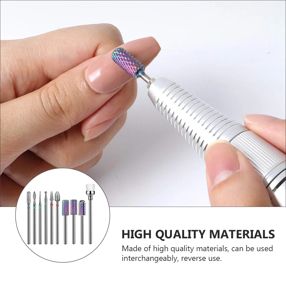 10 stuks nail art gereedschap set professionele manicure boren voor alle nagelmachines slijpen vormgeven nagelriemverzorging langdurige hoge