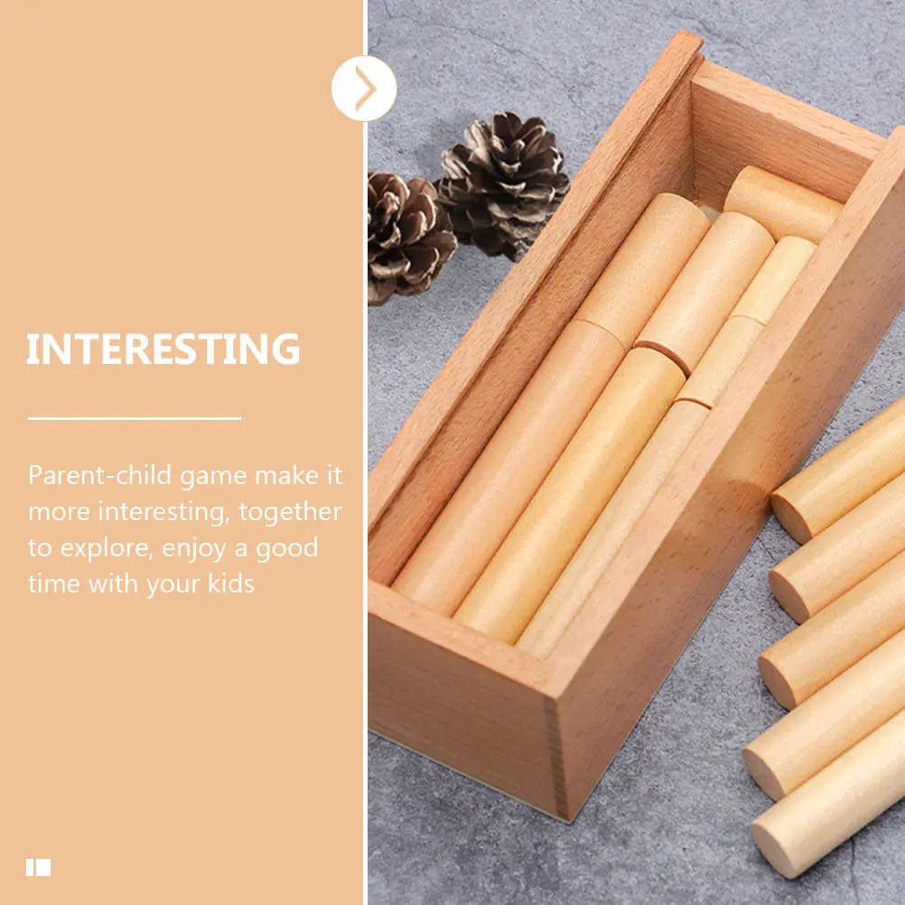 

1Set Brain Teaser Stick Wooden Luban Box Sticks Educational Game Kids Adults Iq Puzzle