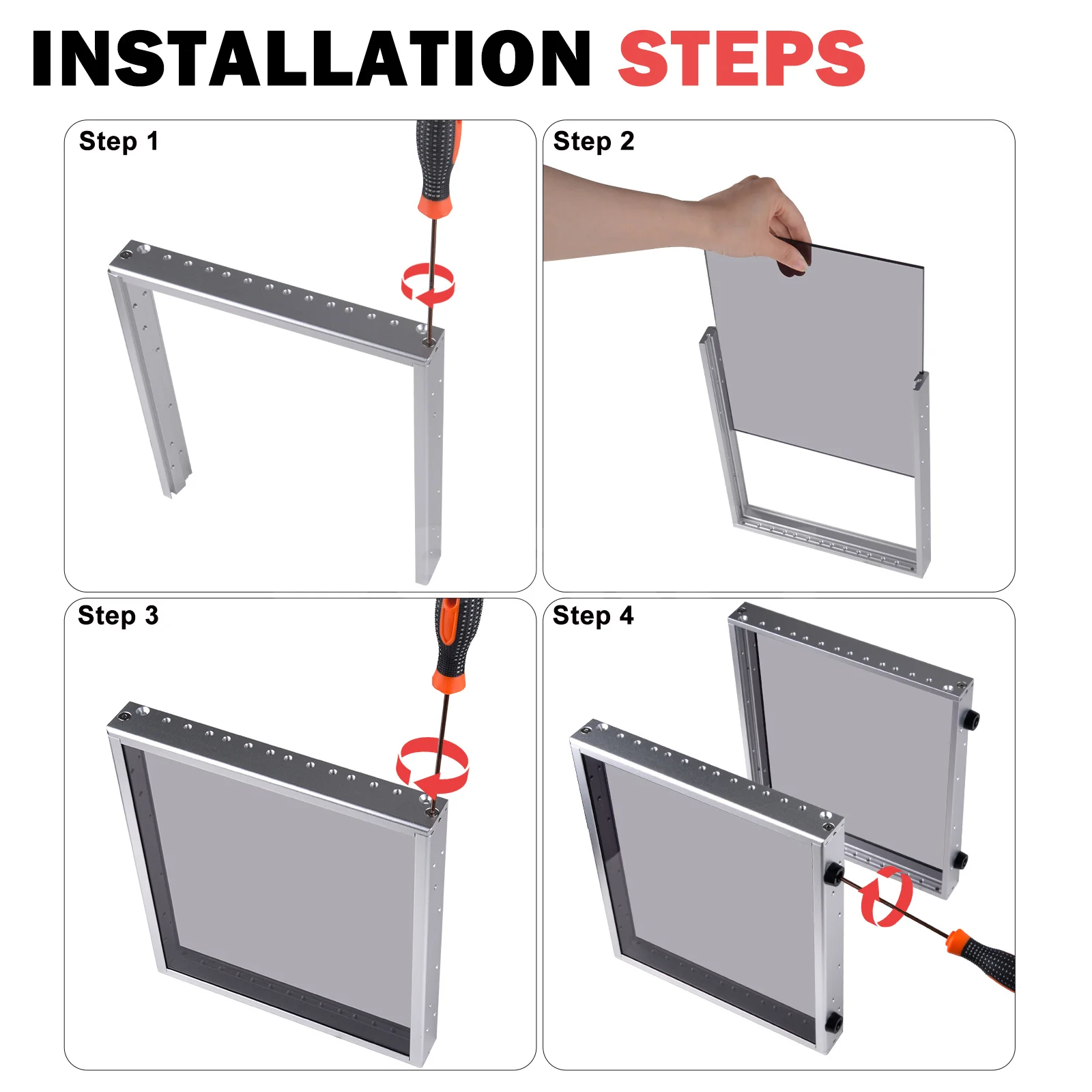 DeskPi RackMate T0-Plus Rak Server, Kabinet Server 4U 10-inci untuk Jaringan, Server, Peralatan Audio dan Video