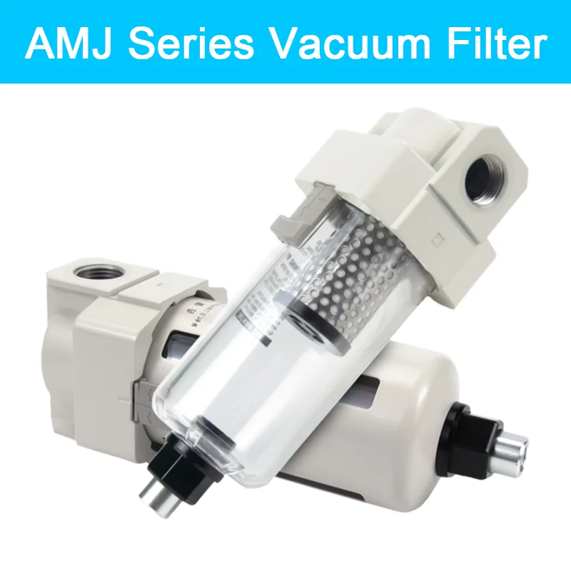 NEW Type AMJ Series Vacuum Filter Pneumatic Vacuum Line Filter Element For Negative Pressure Systems AMJ3000-03B/4000-04B