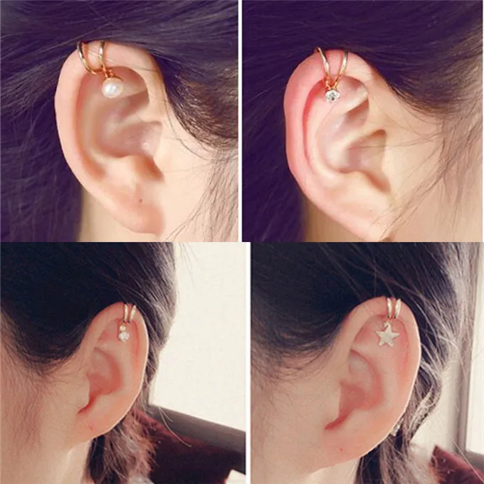 Простые-серьги-из-сплава-Джокера-с-лунным-сердцем-для-женщин-клипсы-для-ушей-u-образные-серьги-без-ушей-женские-украшения-с-бабочкой-вечерние-свадебные-украшения