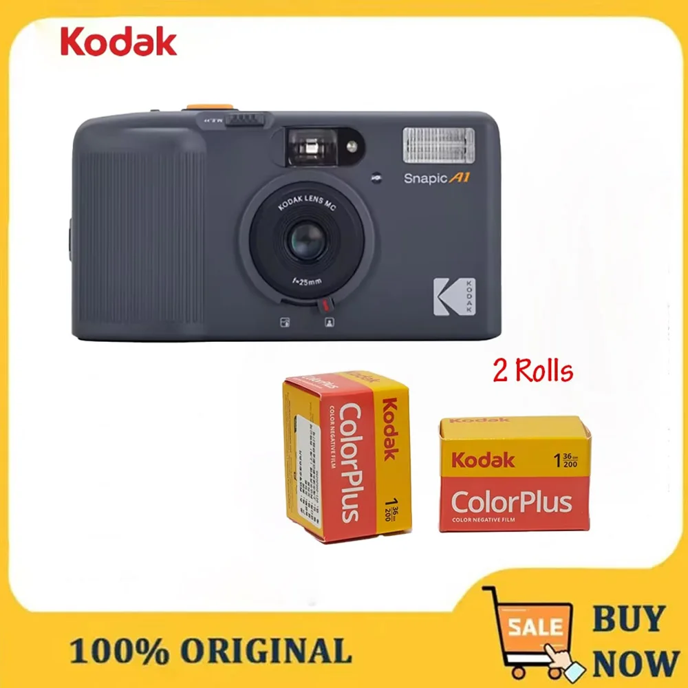 Película Opcional Kodak ColorPlus 200, Película Kodak Snapic A1 de 35 mm y 135, Película para Cámara con Múltiples Exposiciones, Totalmente Automática