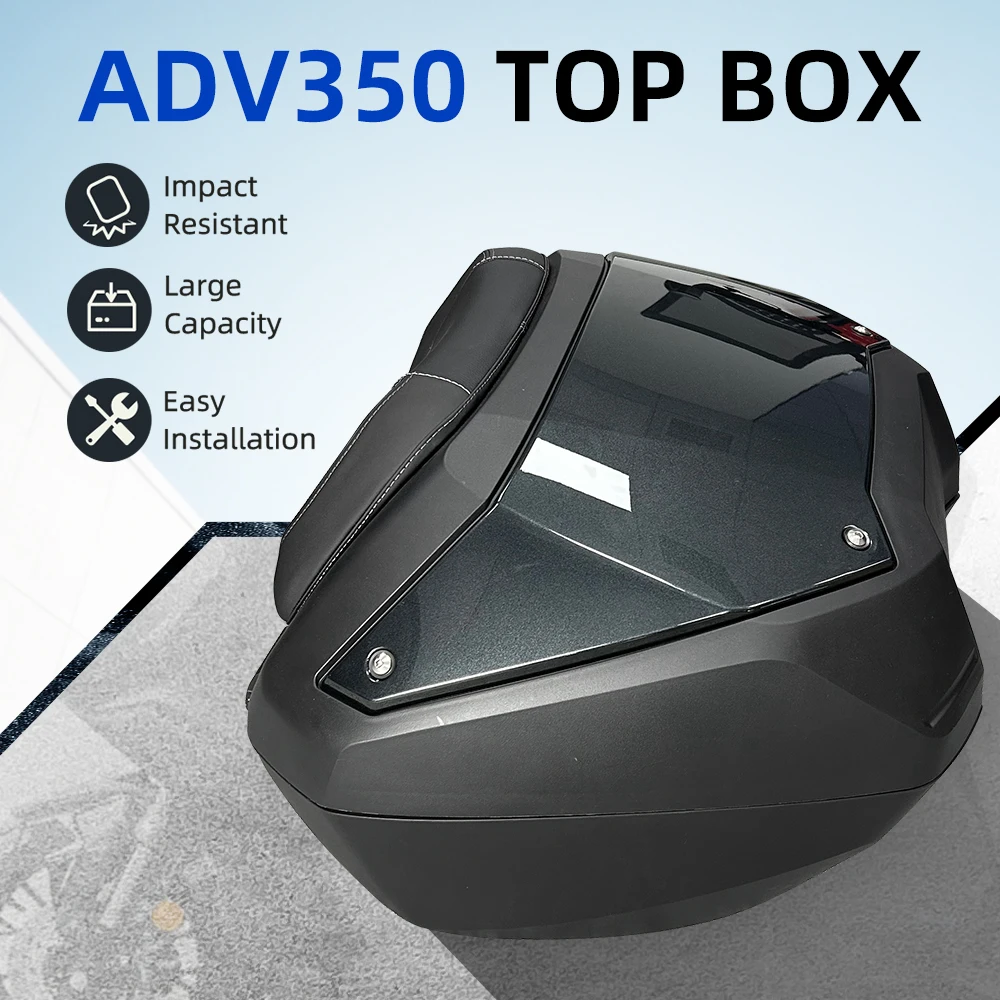 

Quick Release Top Box Compatible for Honda ADV350 50L Storage Case Simple Installation Ideal