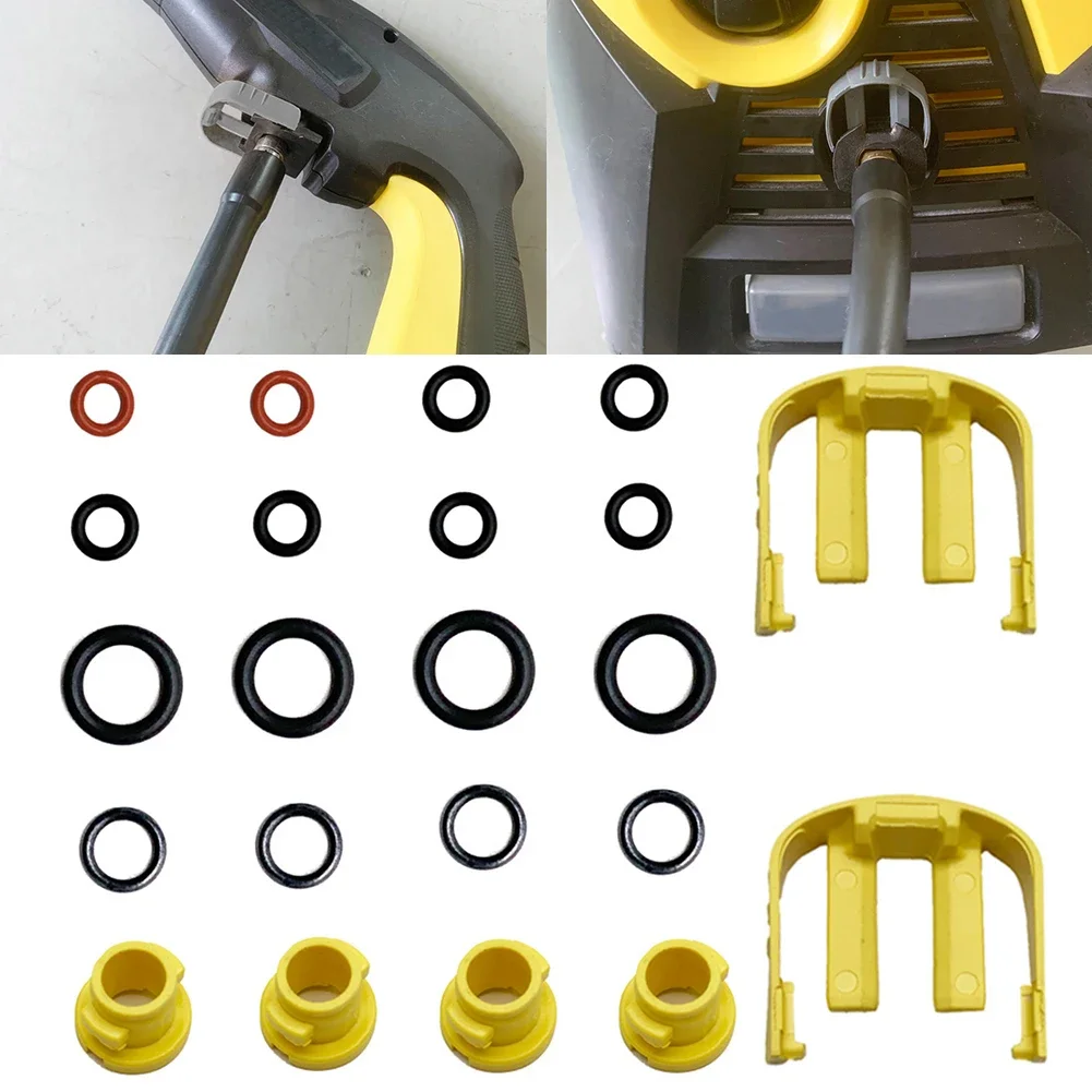 22Pcs For Karcher K2 K3 K4 K5 K6 K7 High Pressure Washer Nozzle O Ring Seal C Clip Set 2.640-729.0 Pressure Washers Parts