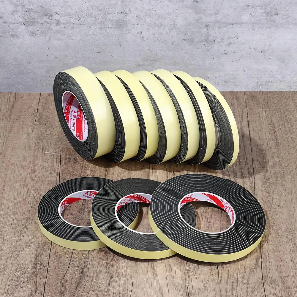 1pcs Hardware Kitchen Waterproof Weather Stripping Window Door Seal Strip Single Sided Adhesive Foam Sponge Rubber Strip Tape