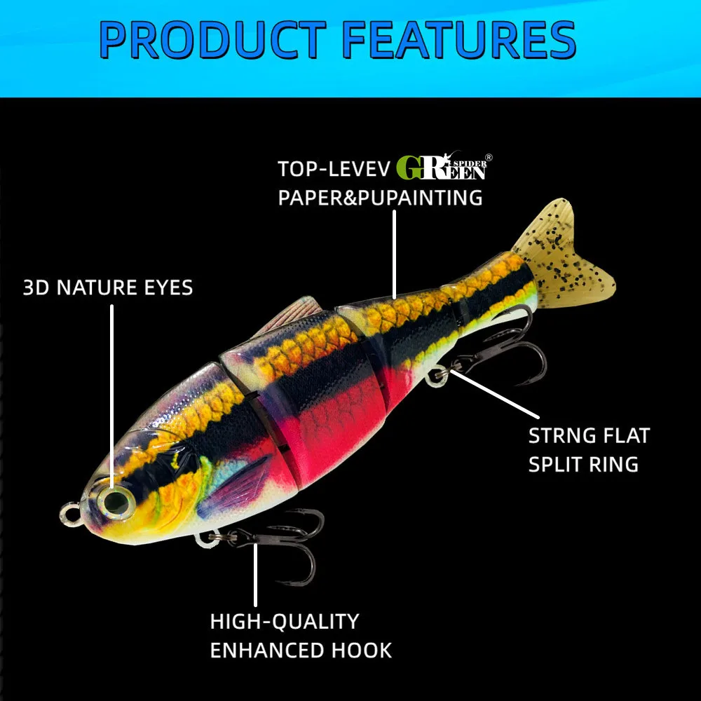 GRS 2022 nouveau Swimbait lent coulant 170mm 61g appât dur leurre de pêche texturé peau réaliste courbée 'S' nager pour bar truite brochet