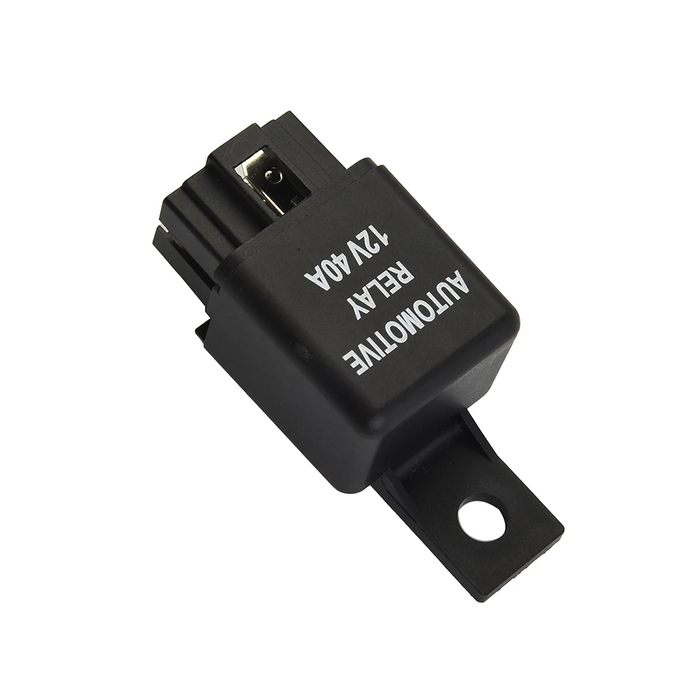 12V 40A Car Alarm Relay, 4 Pin SPST Contact Type, Provides Strong Power for Trunk Releases, Strobe Lights, and More