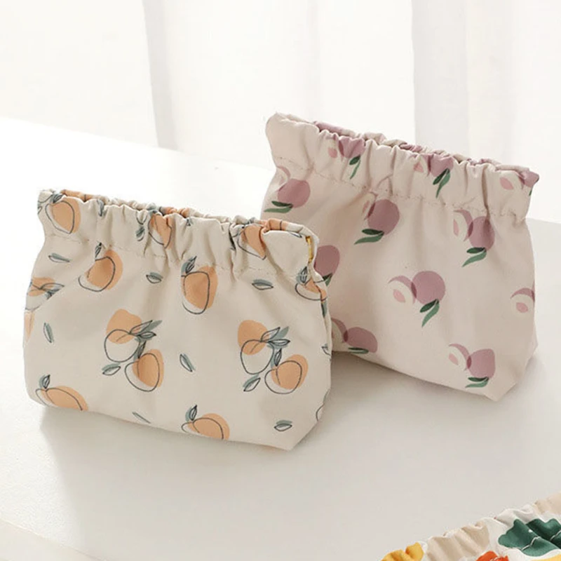 Flower Women Cute Lipstick Bag Travel Sanitary Napkin Pouch Storage Bags Fashion Coin Earphone Cosmetic Bag Organizer Case Bags