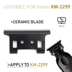 Lame mobile de remplacement d'origine pour tondeuse à KM-2299 Kemei, tondeuse à cheveux professionnelle, couteau de coupe, pièces de tête, accessoires