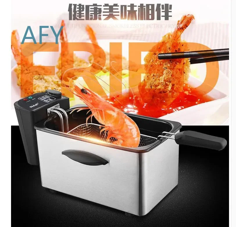 家庭用小型電気フライヤー用の新しいフライパンをアップグレード、業務用フリッター、フライドポテトマシン、電気フライヤーに。