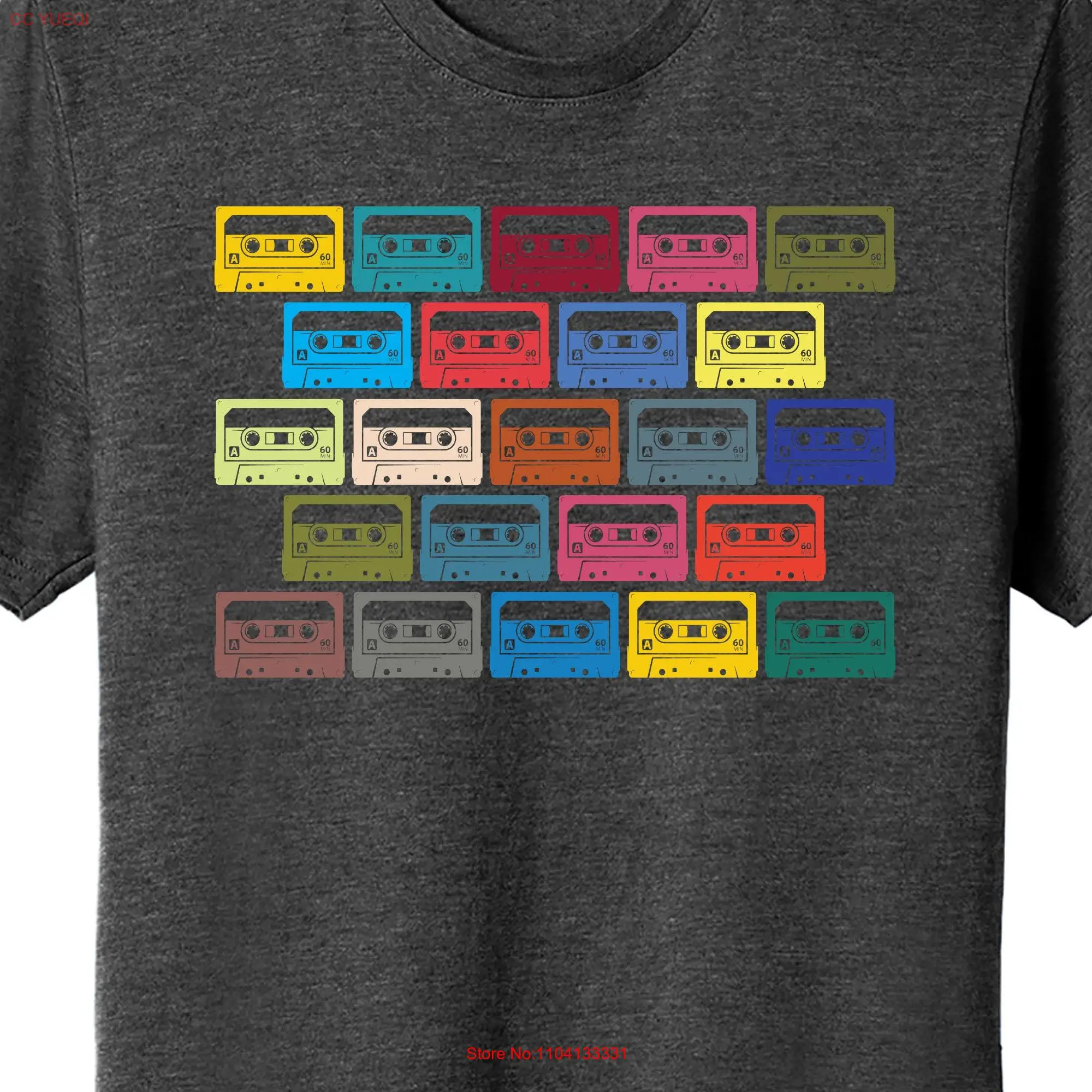 Mixtape Cassette Tape Multicolor Another Brick In The Wall T shirt long or short sleeves