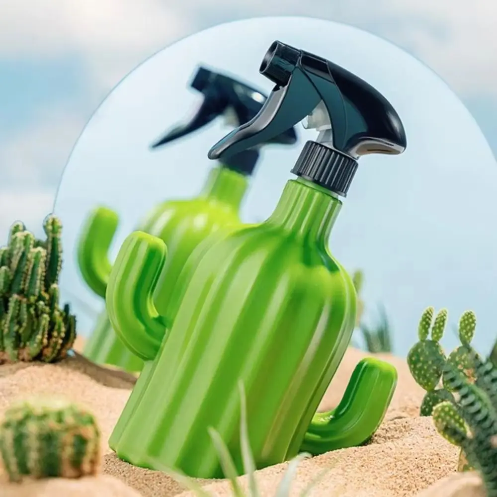 Cute Cactus Shape Water Spray Bottle Water Pot Household Watering Can Garden Accessories 500/600/750/1000ml Handheld Sprinkler