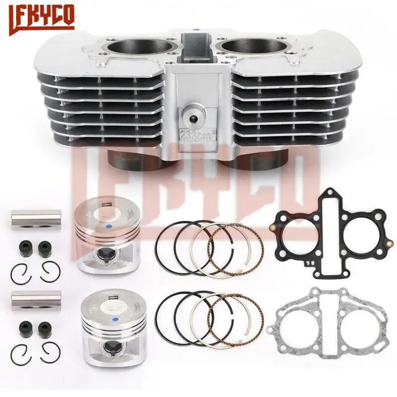 53mm 223CC Cylinder Piston Top End Gasket Kit for Honda Nighthawk CB250 Rebel CMX250 CA250 1996-15 Motorcycle Engine Accessory