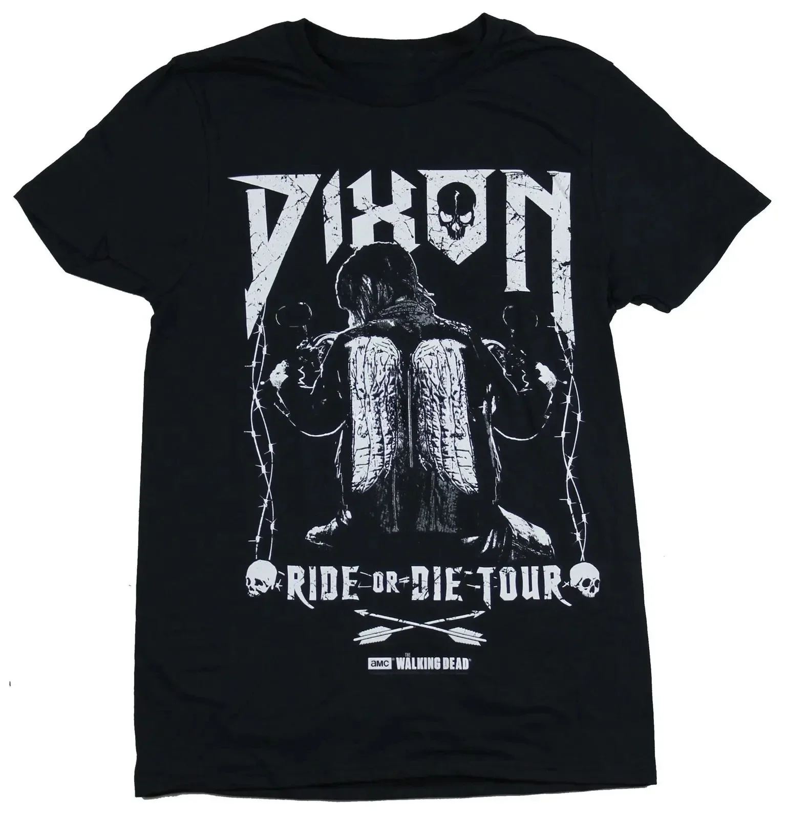 

Daryl Dixon Ride Or Die Tour Wing Image Cool Casual Pride T Shirt Men Unisex Fashion oversized The Walking Dead Mens T-Shirt tee