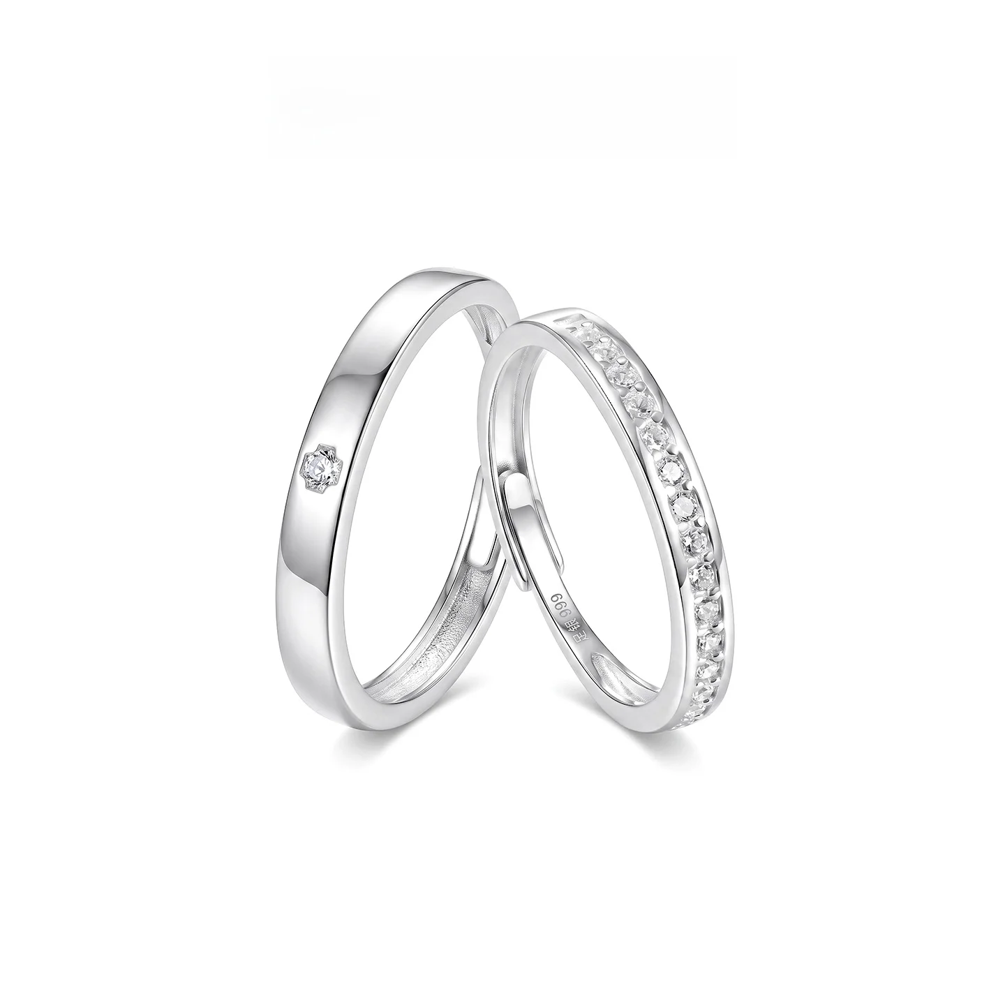 999-pure-silver-ring-sparkling-star-river-tip-ring-versatile-for-men-and-women-holiday-gift-couple-rings-minimalist-style