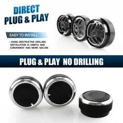 3pcs/set For Chevrolet Sail 2008-2014  Air Conditioning Knob AC Knob Heat Control Switch Button KnobV Car Styling