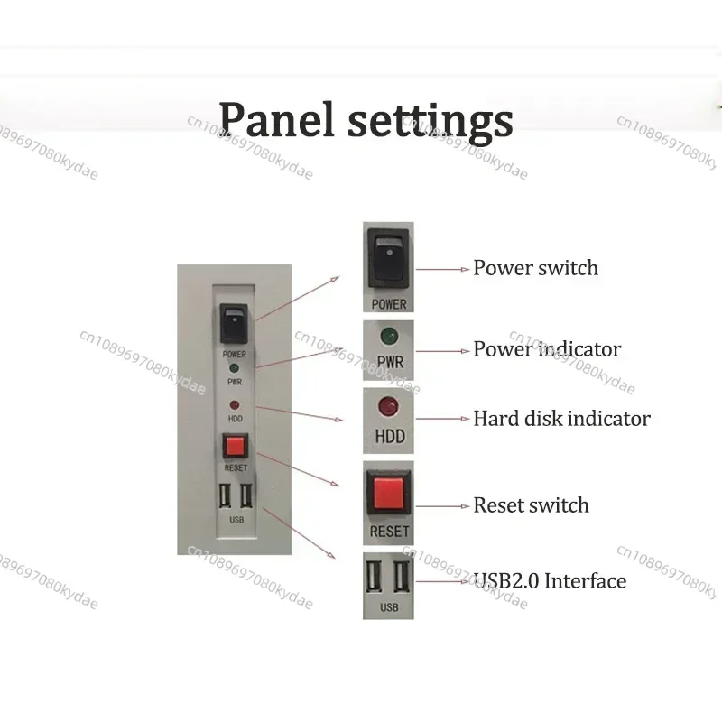 New Electric IPC-701 Wall-Mounted 4u Industrial Control Chassis 7-Slot ATX Power Supply Motherboard With 5.25-Inch Optical Drive