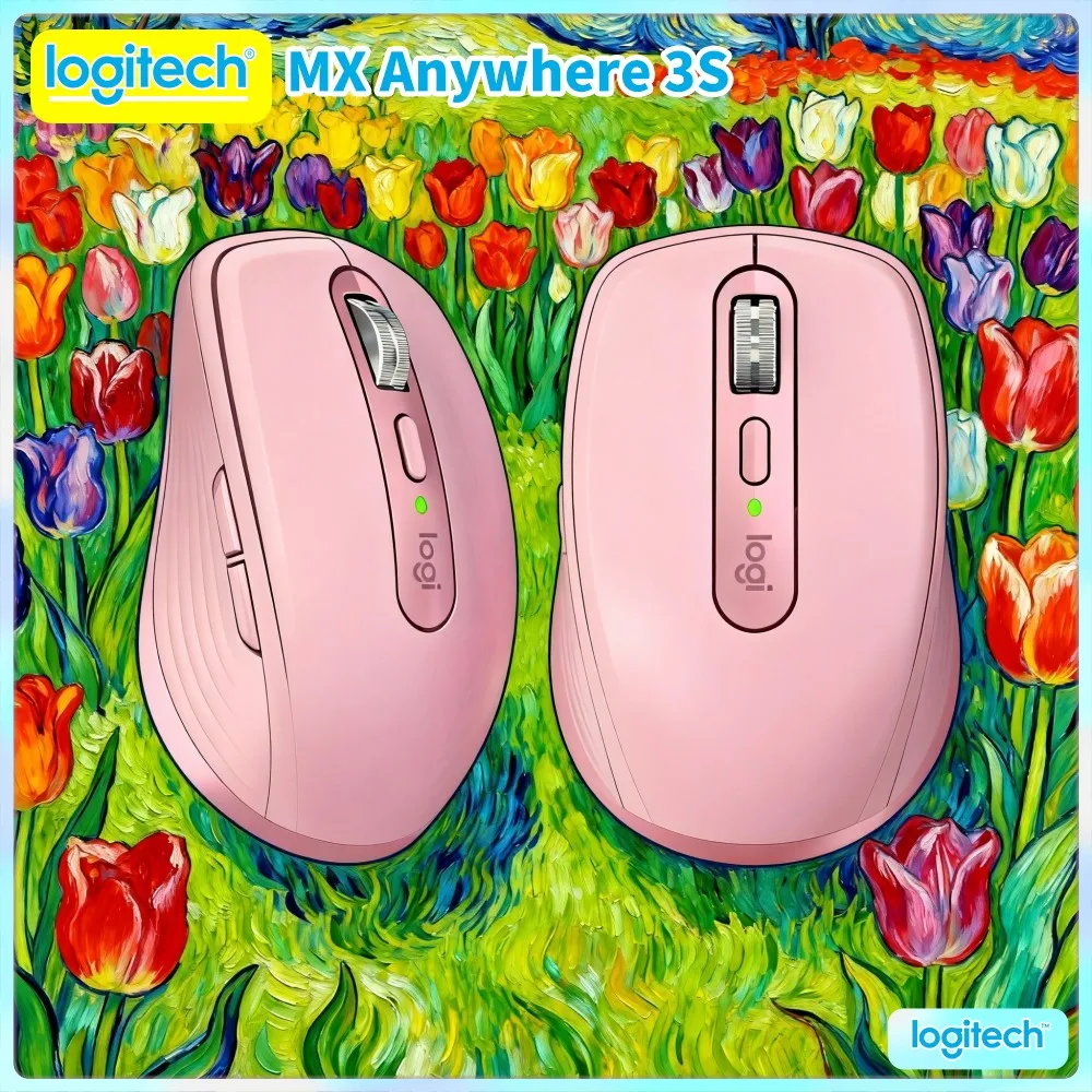 Premium Logitech MX Anywhere 3S - 8000 DPI Darkfield, Hyper-Scroll, Silent Click, 3-Device Sync For Travel Work