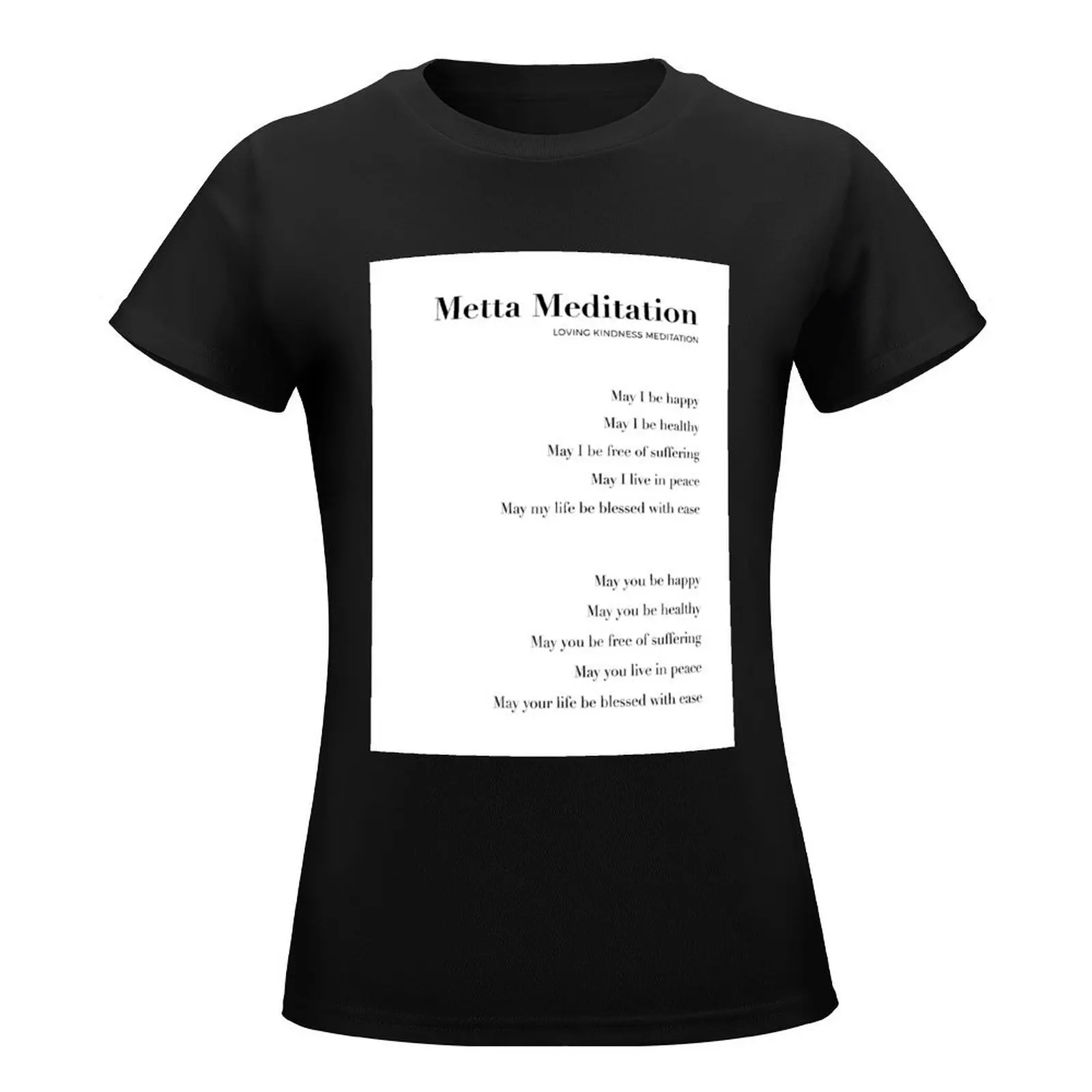 Loving Kindness Meditation T-Shirt shirts graphic tees oversized tees Women clothes