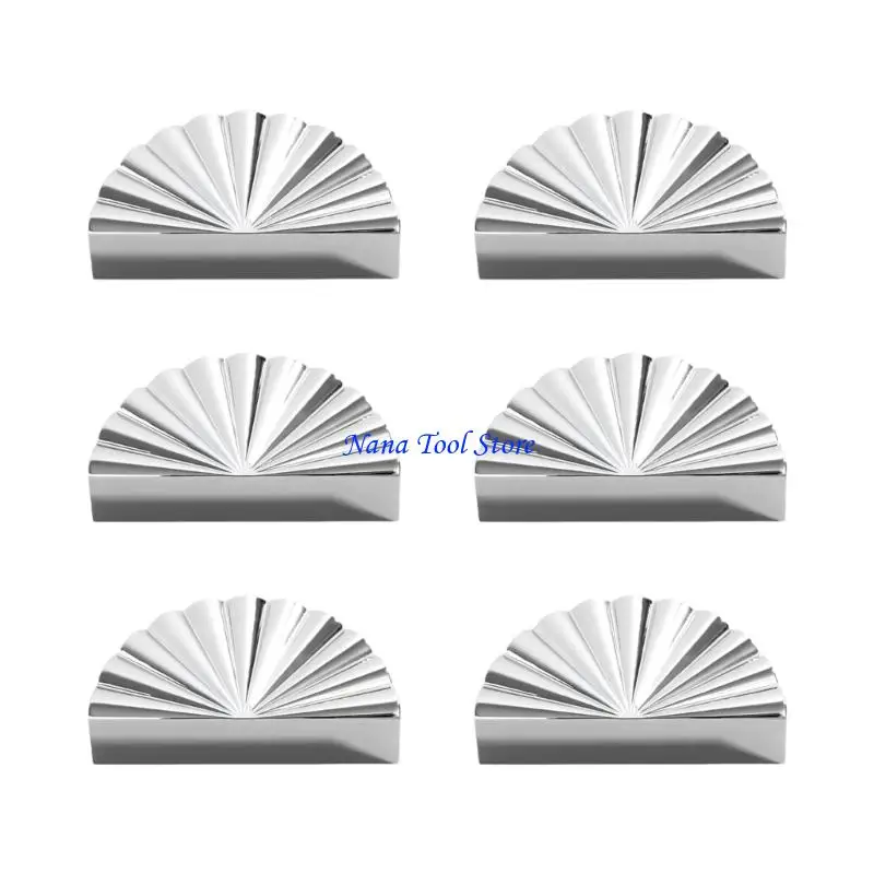 31GJ Cabinet Door Pull Striped Semi-Circular Wardrobe Cupboard Handle Zincs-Alloys Drawer Pull Kitchen Furniture Handle