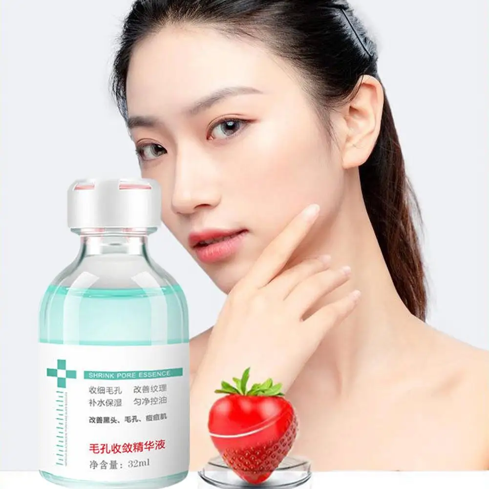 32ml Face Serum Whitening Moisturizing Anti-wrinkle Shrink Essence Nourishing Remove Essence Blackheads Acne Pores T6r6