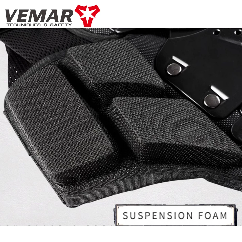 Jaket Pelindung Seluruh Tubuh Sepeda Motor Jaket Sepeda Motor Pelindung Belakang Dapat Dilepas Bersirkulasi Musim Panas Busa Suspensi Kain Elastis Tinggi