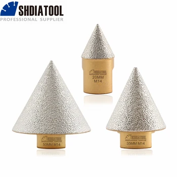 SHDIATOOL 20/35/50mm M14 lutowane próżniowo diamentowe ścięcie kamienna płytka ceramika beton marmurowy przycinanie frez