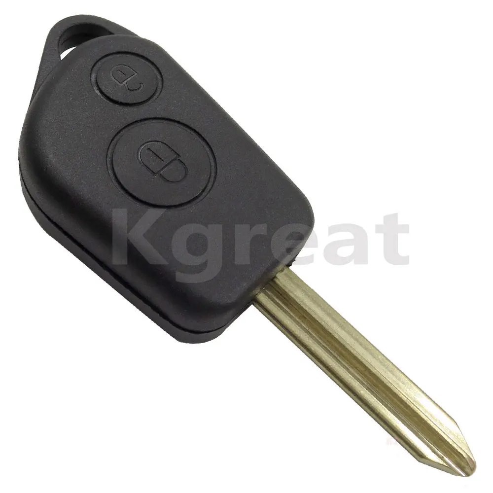 Kgreat 2 pulsanti Remote Car Key Shell Case per Citroen Elysee SX9 Saxo Xsara Picasso Berlingo C2 C3 per Peugeot 106 206 306 205