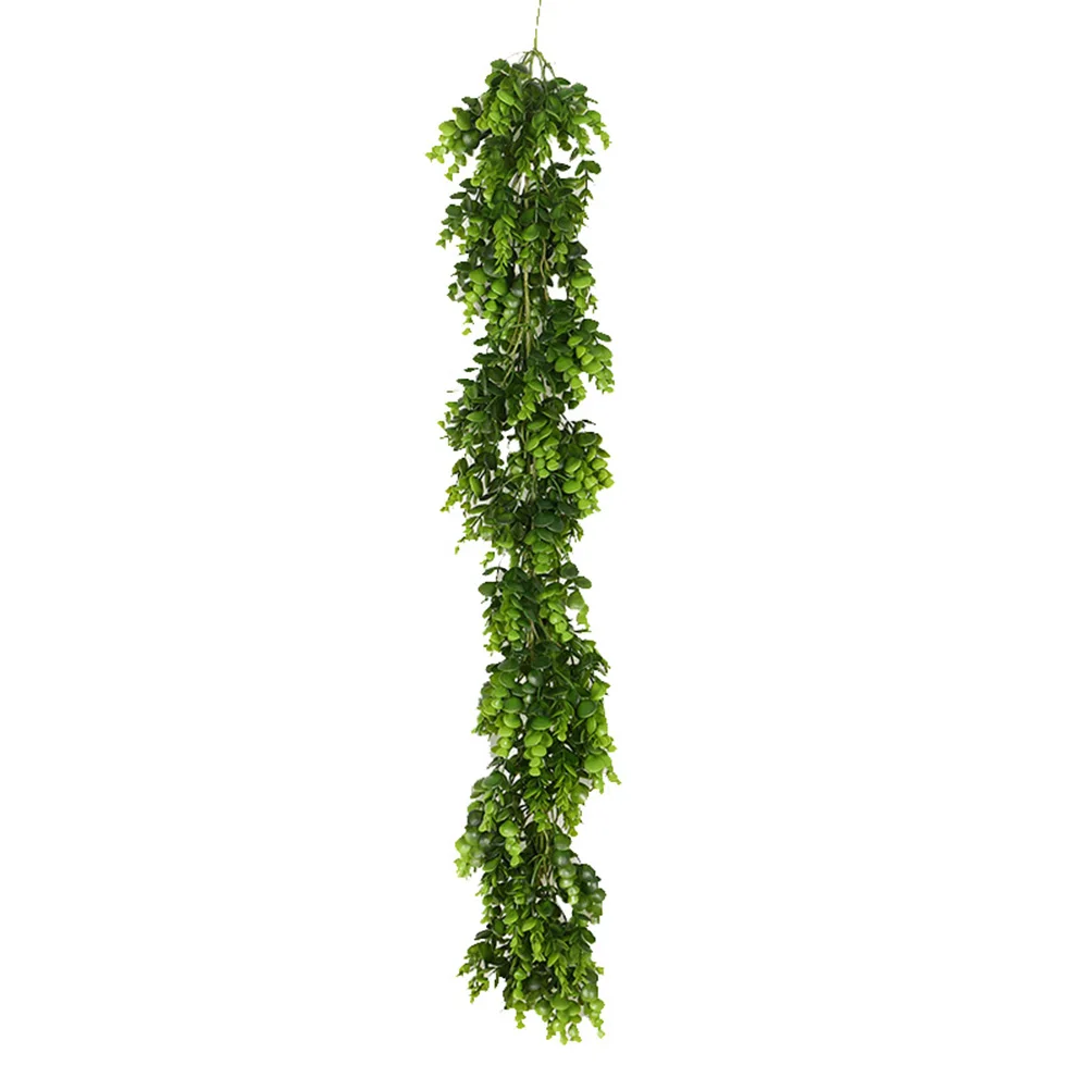 

2PCS Fake Eucalyptus Vines Artificial Greenery Leaf Hanging Plants Lifelike Plastic Decor for Wedding Party