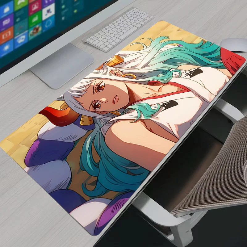 One Piece Yamato Mouse Pad Notbook Xxl Large Keyboard NonSlip Rubber Computer Carpet Desk Mat PC Gamer MousePad Youth Gifts view 2