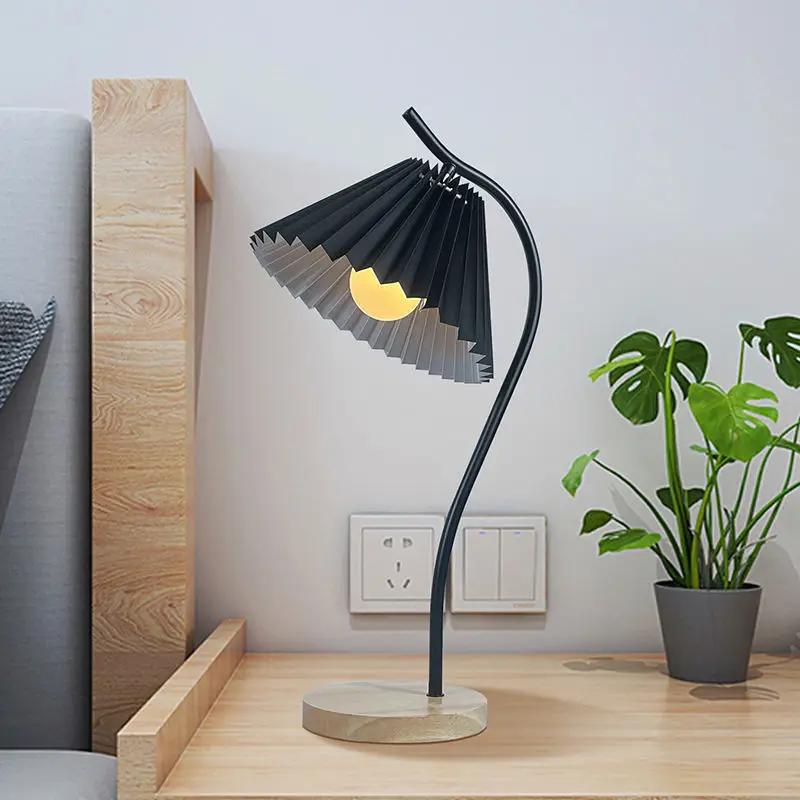 Modern Design Reading Desk Lamp Washable Fabric Lampshade Home Decoration Table Light LED Studying Atmosphere Lustre With Switch