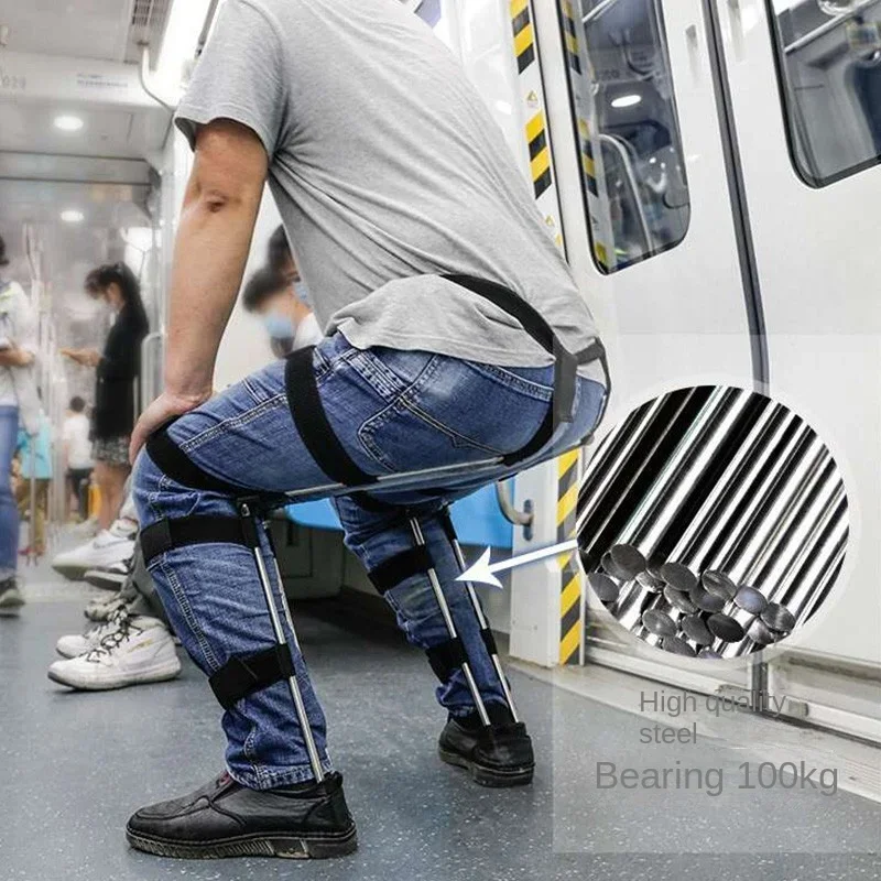 Exoskeleton Parallel Bars Design Wearable Invisible Seat, The Human Body Can Wear Chair Magic, Multi-scene Use Chairs