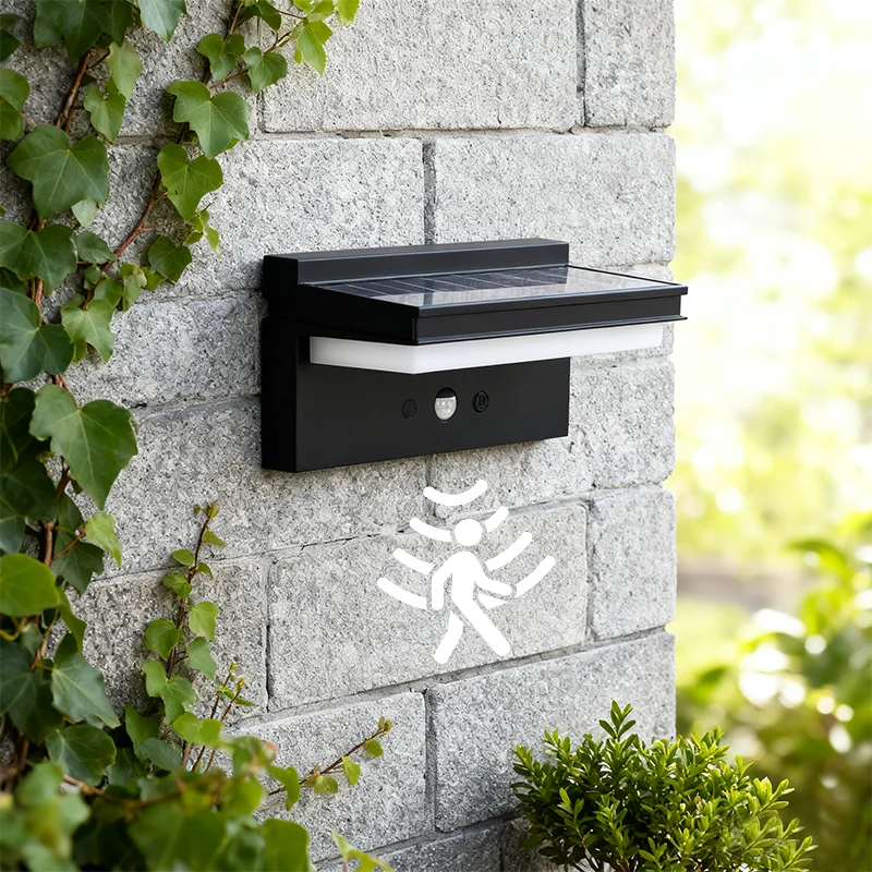 

Solar Light Outdoor Wall lamp LED IPX5 Waterproof Wall Lights PC Material For Courtyard Villa Fence Porch Garden Balcony Decor