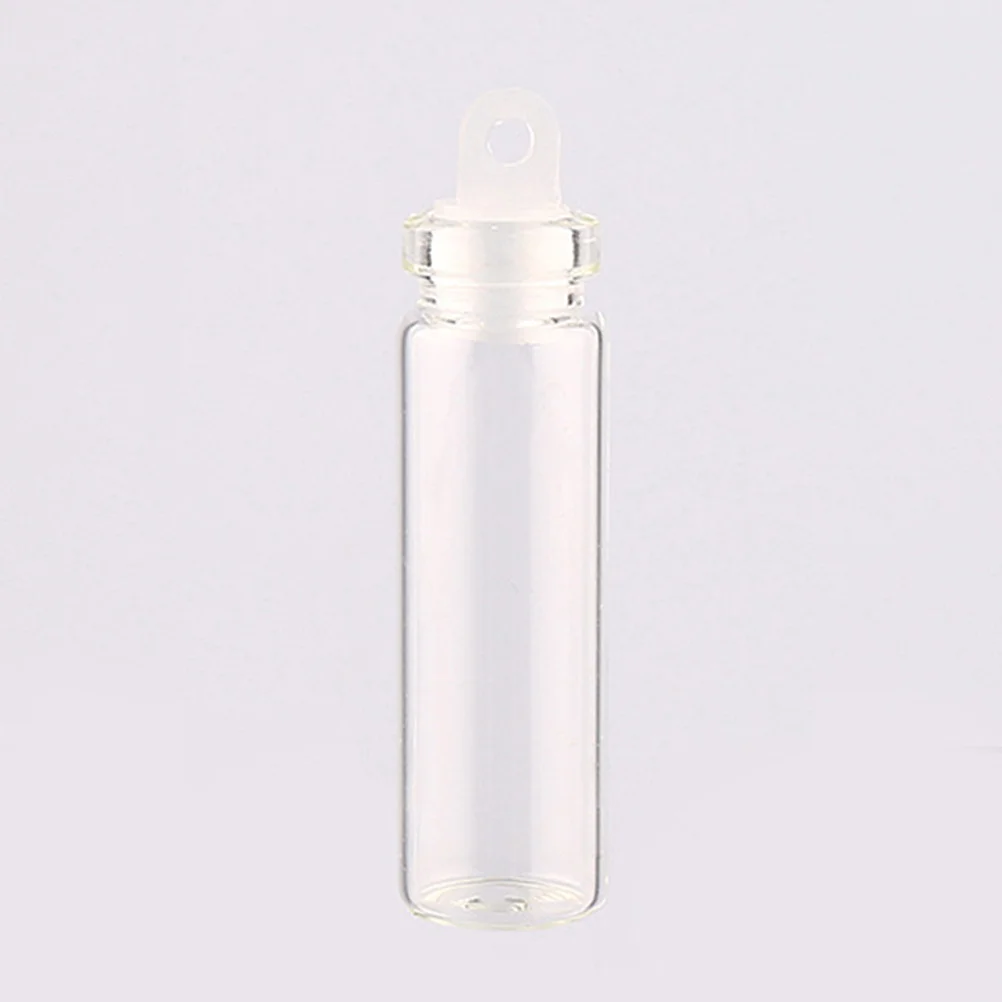 

50pcs 2ml Clear Small Mini Glass Jars Wish Bottles Sealed Drift Bottle with Plastic Stoppers (11x35mm)