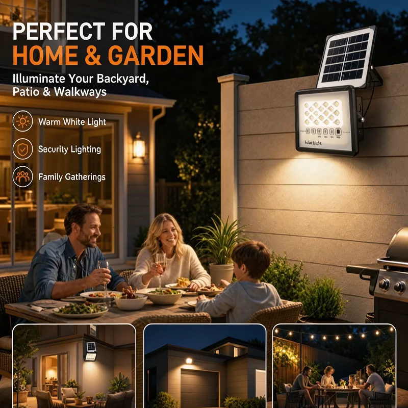 Outdoor Lighting For Fence - مصباح LED شمسي خارجي للفناء مقاوم