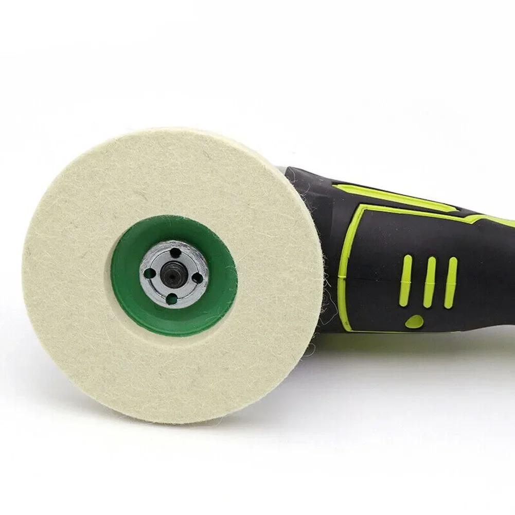 1PC 125mm Wool Felt Disc Polishing Pad Buffing Grinding Wheel Abrasive Tool For Polish Repair Glass Ceramic Jewelry